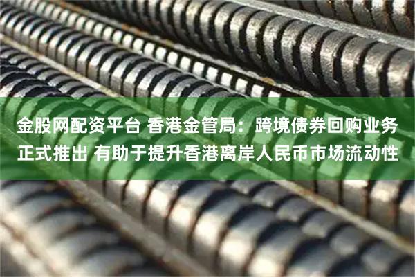 金股网配资平台 香港金管局：跨境债券回购业务正式推出 有助于提升香港离岸人民币市场流动性